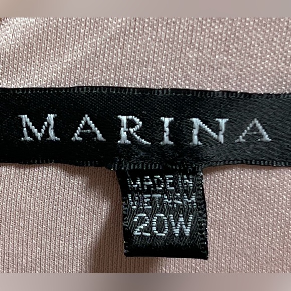MARINA Blush Pink Fabric Women’s Size 20W - Picture 3 of 3